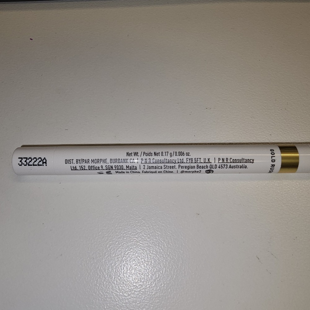 NEW Morphe Always Online Gold Gel Eyeliner 'GOLD RUSH' Full Size NEW - Picture 4 of 6